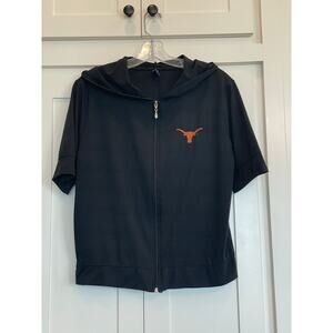 blued  kids XL Black short sleeve Univ of Tex full zip hoodie